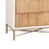 Benjara BM269163 Chest with 5 Corrugated Panel Drawers and Metal Base, White