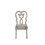 Benjara BM269208 Side Chair with Wooden Scrolled Design Back, Set of 2, Beige