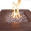 Benjara BM269460 Gas Fire Pit with Lava Rocks and Control Panel, Brown