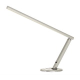 Benjara BM271948 27 Inch Metal Desk Lamp with Adjustable LED Strip, Silver