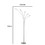 Benjara BM271951 72 Inch Arched Floor Lamp with 5 Branched LED Lights, Silver