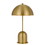Benjara BM271961 20 Inch Metal Accent Table Lamp with Dome Shade, Brass
