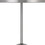 Benjara BM271962 20 Inch Metal Accent Table Lamp with Dome Shade, Silver