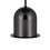 Benjara BM271963 20 Inch Metal Accent Table Lamp Dome Shade, Black