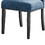 Benjara BM272079 38 Inch Dining Chair with Nailhead Trim, Set of 2, Blue