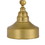 Benjara BM272204 25 Inch Metal Curved Desk Lamp, Adjustable Dome Shade, Brass