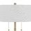 Benjara BM272215 20 Inch Metal Table Lamp with Pull Chain Switch, Brass