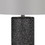 Benjara BM272316 27 Inch Ceramic Table Lamp, Faux Leather Wrapped, Dimmer, Gray