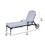 Benjara BM272967 30 Inch Arbor Metal Chaise Lounge Chair, Solar Protected Cushion, Silver