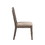 Benjara BM273659 Yu 36 Inch Acacia Wood Dining Chair, Slat Back, Set of 2, Weathered Brown
