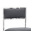 Benjara BM273680 Eun 20 Inch Faux Leather Dining Chair, Chrome Base, Set of 2, Dark Gray
