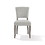 Benjara BM273918 20 Inch Upholstered Solid Timber Flared Dining Chair, Set of 2, Light Gray