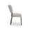 Benjara BM273918 20 Inch Upholstered Solid Timber Flared Dining Chair, Set of 2, Light Gray