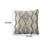 Benjara BM276701 18 Inch Decorative Throw Pillow Cover, Blue Beaded Diamond Design, Beige
