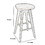 Benjara BM61422 Contoured Seat Wooden Frame Swivel Barstool with Angled Legs, Natural Brown