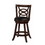 Benzara BM69023 Comfortable Counter Height Stool Upholstered Seat, Black And Brown, Set of 2