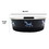 Boomer N Chaser BNC-10004-4 Stainless Steel Pet Bowl with Anti Skid Rubber Base and Dog Design, Gray and Black-Set of 4 - BM206902