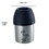 Boomer N Chaser BNC-10010-6 Plastic Fin Cap Pet Travel Water Bottle in Stainless Steel, Small, Silver and Black-Set of 6 - BM206877