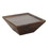 The Urban Port UPT-204781 36 Inch Square Shape Acacia Wood Coffee Table with Trapezoid Base, Brown