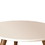 The Urban Port UPT-225282 24 Inch Round Wooden Coffee Table with Splayed Legs, White and Brown