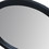The Urban Port UPT-226272 28 Inch Round Wooden Floating Beveled Wall Mirror, Black