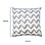 The Urban Port UPT-266363 20 x 20 Modern Square Cotton Accent Throw Pillow, Simple Chevron Pattern, Gray, White