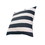The Urban Port UPT-266365 20 x 20 Modern Square Cotton Accent Throw Pillow, Classic Block Stripes, Black, White