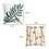 The Urban Port UPT-272775 17 x 17 Inch 2 Piece Square Cotton Accent Throw Pillow Set, Leaf Embroidery, White, Green, Yellow