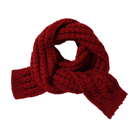 TOPTIE Kids Knitted Scarves, Solid Color Fashion Scarf for Girls and Boys