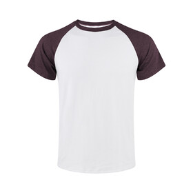 TOPTIE Men's Short Sleeve Baseball T-shirt, Quick Dry Fit Raglan Tee