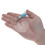 TOPTIE 120 Set Acrylic Keychain Blanks Jump Ring, 2" Diameter Transparent Heart Blank with Tassel, DIY Project