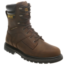 Cat Footwear P89785 Men's Dark Brown Salvo 8" Waterproof Steel Toe Work Boot