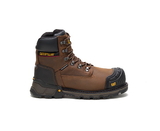Cat Footwear P90991 Men's Excavator XL 6" Waterproof Composite Toe Work Boot, Dark Brown