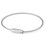 GOGO 60PCS Wire Keychain Cable 6 Inch, Heavy Duty Key Ring Loop for Hanging Luggage Tag - Silver