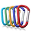 GOGO 120 PCS Durable D-shaped Carabiners Aluminum Keychain Clip 3" Assorted Colors