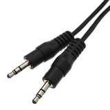 CableWholesale 10A1-01101 3.5mm Stereo Cable, 3.5mm Male, 1 foot