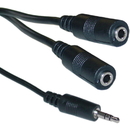 CableWholesale 10A1-01206Y 3.5mm Stereo Y Cable, 3.5mm Male to Dual 3.5mm Stereo Female, 6 foot