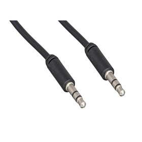 CableWholesale 10A1-02103 Slim Mold Aux Cable,  3.5mm Stereo Male to 3.5mm Stereo Male, 3 foot