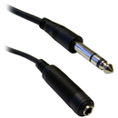 CableWholesale 10A1-622HD 1/4 inch Stereo Extension Cable, TRS, Balanced, 1/4 inch Male to 1/4 inch Female, 100 foot