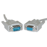CableWholesale 10D1-03201 Serial Extension Cable, DB9 Male to DB9 Female, RS-232, UL rated, 9 Conductor, 1:1, 1 foot