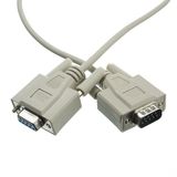 CableWholesale 10D1-20215 Null Modem Cable, DB9 Male to DB9 Female, UL rated, 8 Conductor, 15 foot