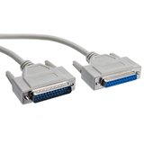 CableWholesale 10D3-01206 Serial Extension Cable, DB25 Male to DB25 Female, RS-232, 1:1, 6 foot