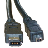 CableWholesale 10E3-02106 Firewire 400 6 Pin to 4 Pin cable, IEEE-1394a, 6 foot