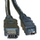 CableWholesale 10E3-02106 Firewire 400 6 Pin to 4 Pin cable, IEEE-1394a, 6 foot