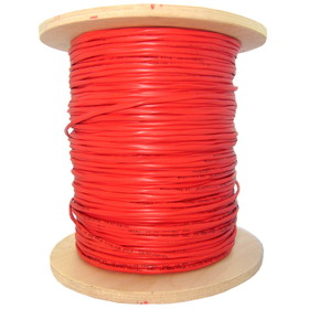 CableWholesale 10F1-111NH Bulk Zipcord Fiber Optic Cable, Multimode, Duplex, 62.5/125, Orange, Riser Rated, Spool, 1000 foot
