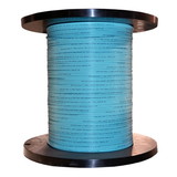 CableWholesale 10F2-402NH 2 Fiber Indoor Distribution Fiber Optic Cable, Multimode, 50/125, OM4, 10 Gbit, Aqua, Riser Rated, Spool, 1000 foot