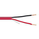 CableWholesale 10F5-02712NF Fire Alarm / Security Cable, Red, 18/2 (18 AWG 2 Conductor), Solid, FPLR, Spool, 500 foot