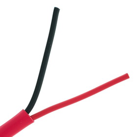 CableWholesale 10F5-02712NH Fire Alarm / Security Cable, Red, 18/2 (18 AWG 2 Conductor), Solid, FPLR, Spool, 1000 foot