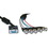 CableWholesale 10H1-18106BK SVGA (HD15 Male) to BNC (5 Male) Monitor Breakout Cable, Black, Double Shielded, 6 foot