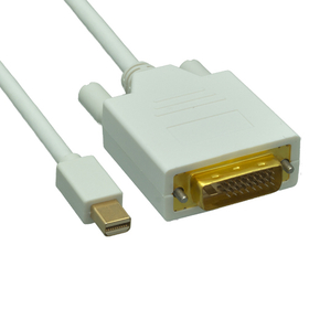 CableWholesale 10H1-62215 Mini DisplayPort to DVI Video Cable, Mini DisplayPort Male to DVI Male, 15 foot